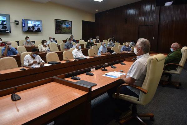 Reunión del Órgano Económico-Social del Consejo de Defensa Nacional por tormenta tropical Laura