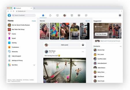 El nuevo Facebook para escritorio tiene muchas similitudes con su aplicación móvil.