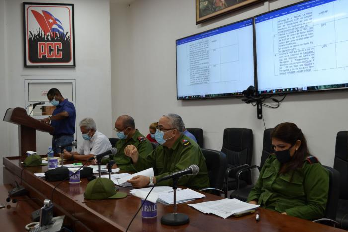 Sesión del Consejo de Defensa de La Habana