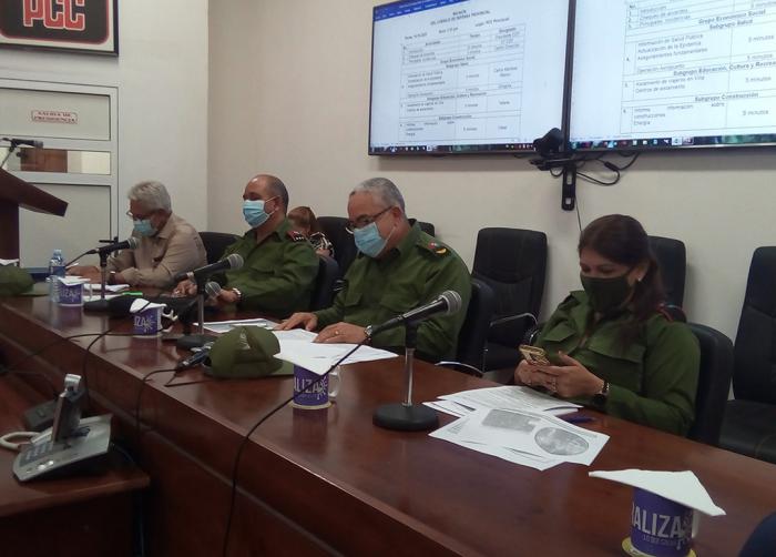 Sesión del Consejo de Defensa de La Habana