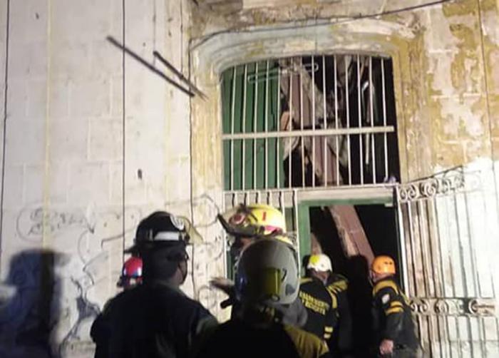 Derrumbe en La Habana Vieja