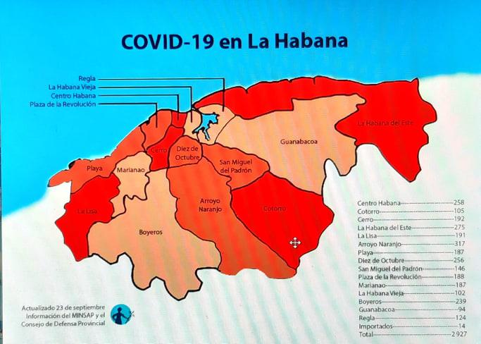 COVID-19 en La Habana 23 de septiembre