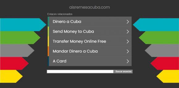 Captura de la web falsa