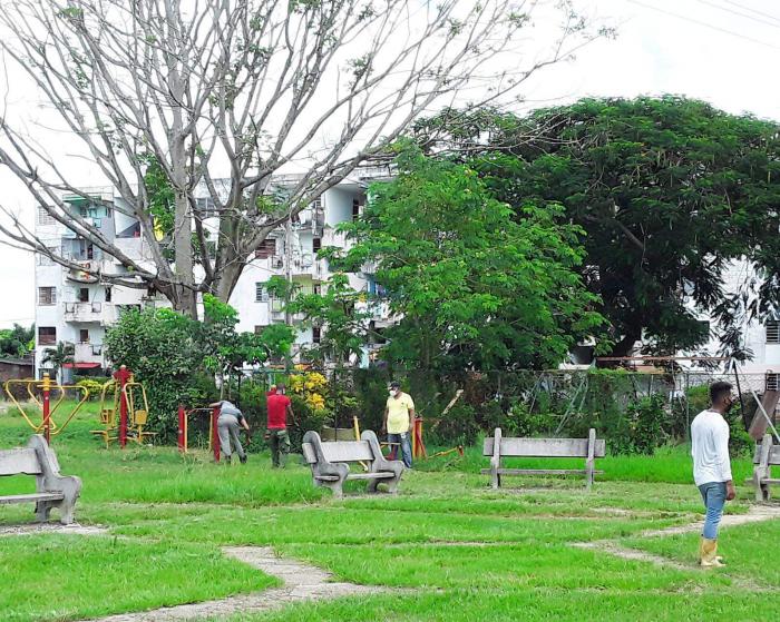 Un parque en el municipio de Cotorro