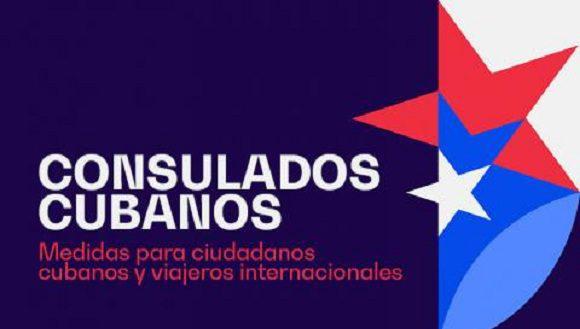 Cartel de Consulados cubanos