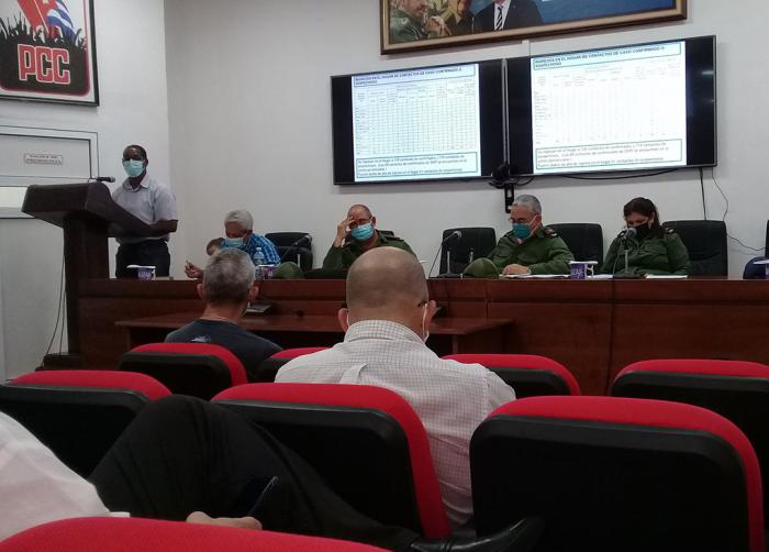 Sesión del Consejo de Defensa de La Habana