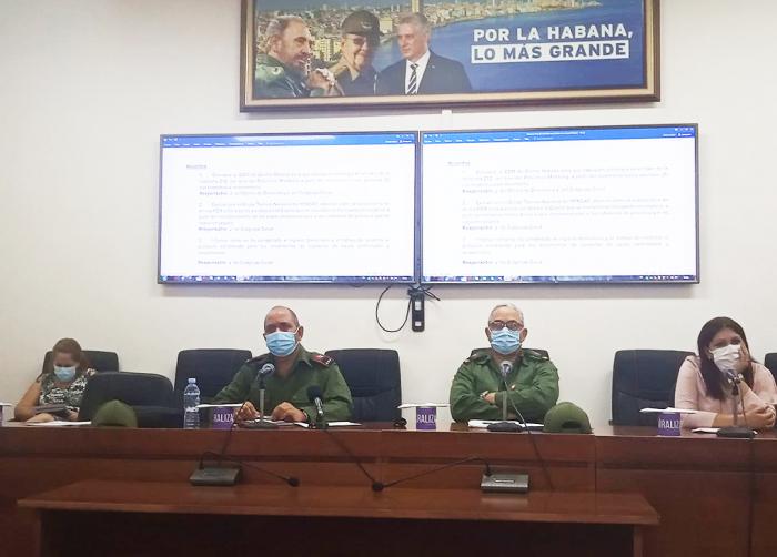 Sesión del Consejo de Defensa de La Habana del martes 20 de octubre del 2020