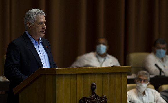 Miguel Díaz-Canel en clausura sesión de la Asamblea Nacional del Poder Popular