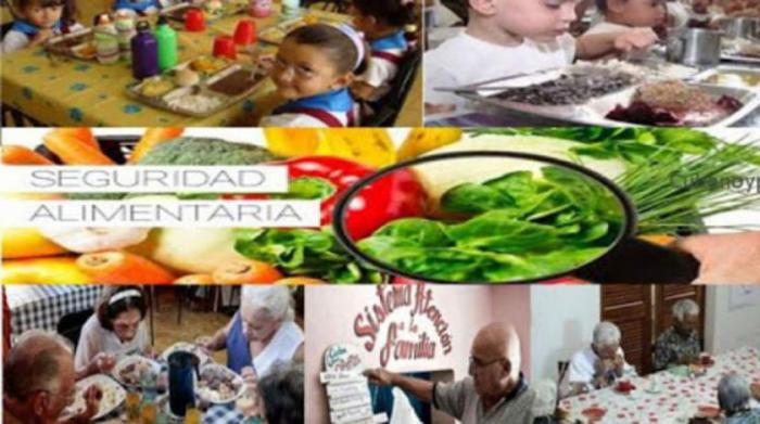 Seguridad alimentaria, personas comiendo, alimentos