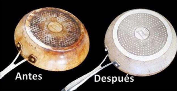 Tener ollas brillantes