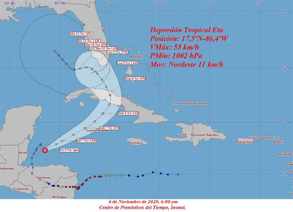 Depresión tropical Eta