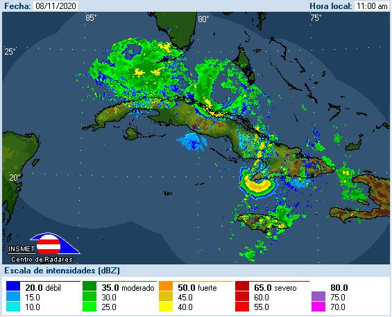 Lluvias en Cuba debido a tormenta tropical Eta