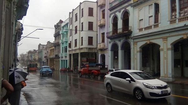 Lluvias en La Habana debido a tormenta tropical Eta