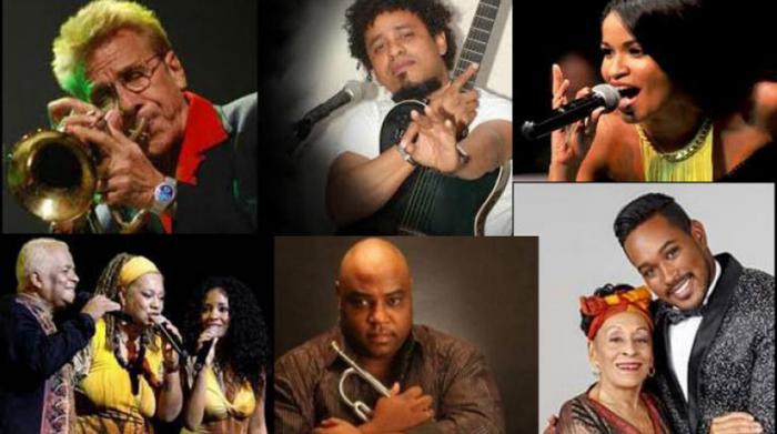 Fotos de varios cantantes y agrupaciones cubanas