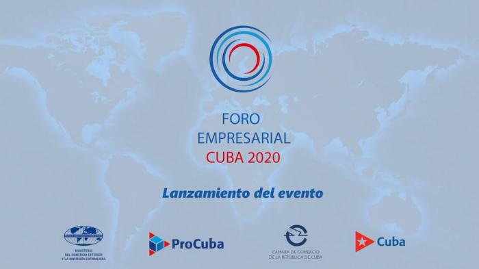 Cartel de Foro Empresarial Cuba 2020 (lanzamiento del evento)