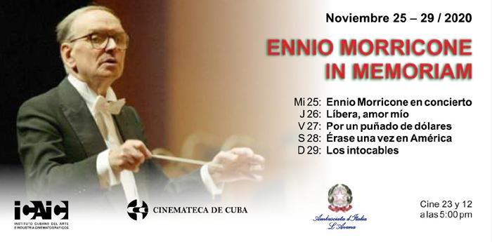 Homenaje de la Cinemateca de Cuba a compositor Ennio Morricone