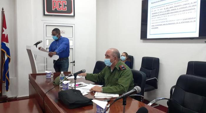 Reinaldo García Zapata en la Reunión del CDP de la habana 1 de diciembre 2020