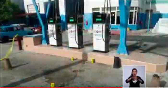 servicentro ubicado en Calzada de Ayestarán y calle Pedro Pérez, en el municipio del Cerro. 