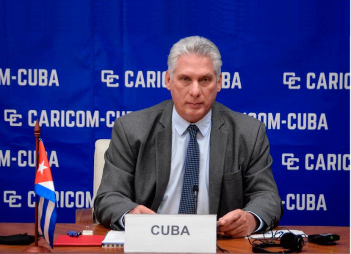 Intervención del Presidente Díaz Canel en la VII Cumbre virtual CARICOM-CUBA