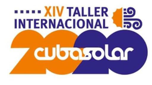 Cartel del XIV taller internacional Cubasolar 2020 desarrollado en La Habana