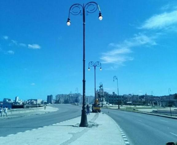 Para el Malecón de La Habana, nuevas luces 