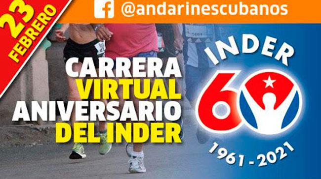 Carrera virtual aniversario 60 del inder