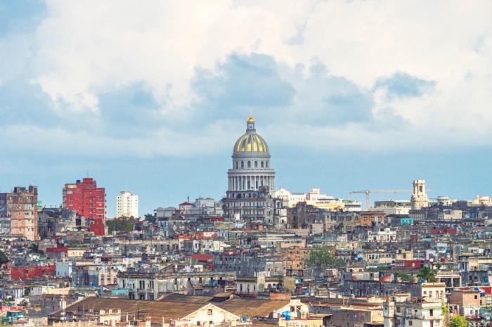 Vista de La Habana, al centro y fondo se ve el capitolio