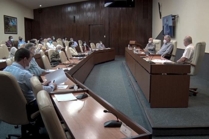 Reunión diaria sobre el coronavirus