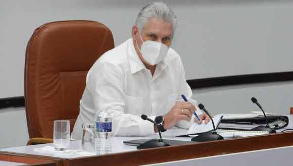 El presidente cubano, Miguel Díaz-Canel Bermúdez 