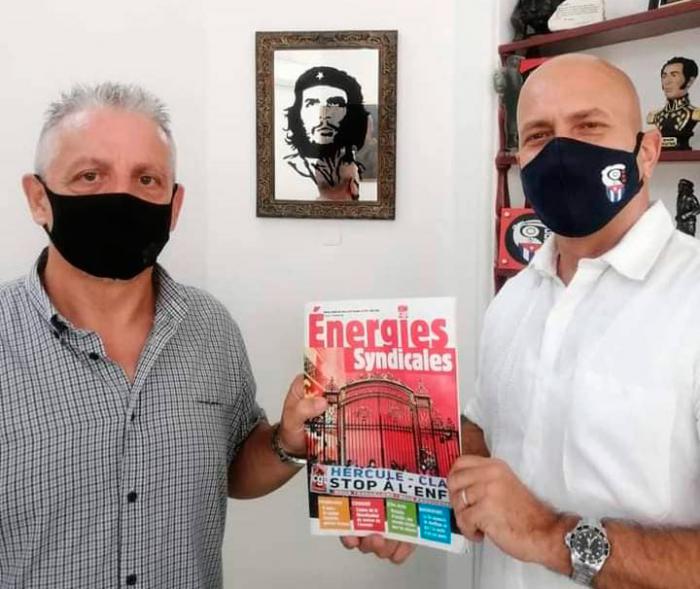 Fortalecen vínculos CDR con Central General de Trabajadores de Francia.