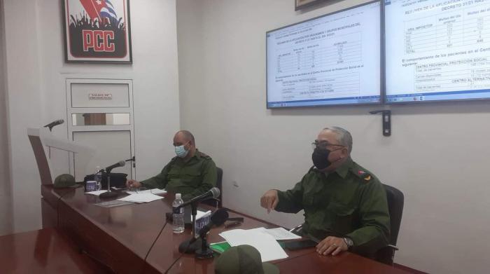 Presidencia del Consejo de Defensa Provincial de La Habana en su sesión de este miércoles 7 de abril