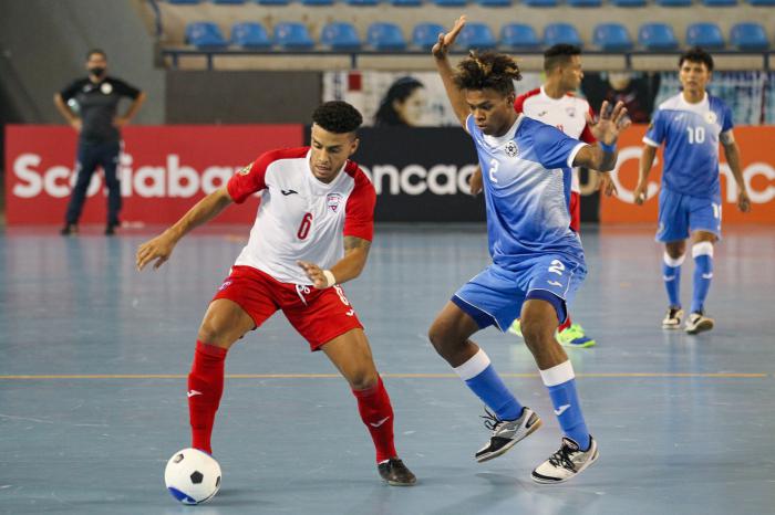 GUATEMALA CITY, GUATEMALA. May 3th: c during the match beetween Cuba vs Nicaragua as part of the 2021 Concacaf Futsal Championship held at the Domo Polideportivo, Guatemala City, Guatemala. (Photo: CONCACAF/STRAFFON IMAGES/NORVINMENDOZA/Mandatory Credit/Editorial Use/Not for Sale/Not Archive