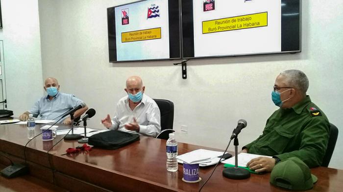 Reunión de trabajo del Buró Provincial del PCC en La Habana.