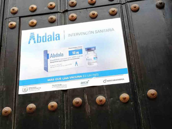 Intervención sanitaria con el candidato Abdala a La Habana Vieja