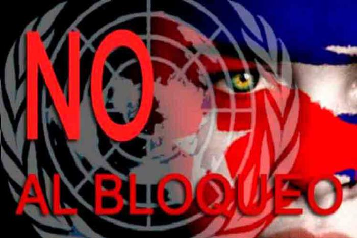 Cartel no al bloqueo