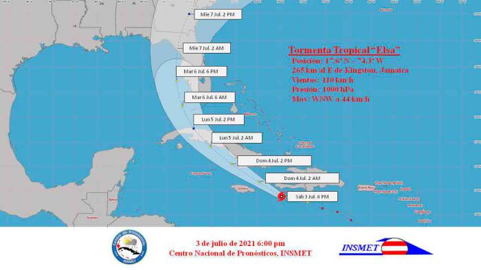Cono, tormenta tropical Elsa