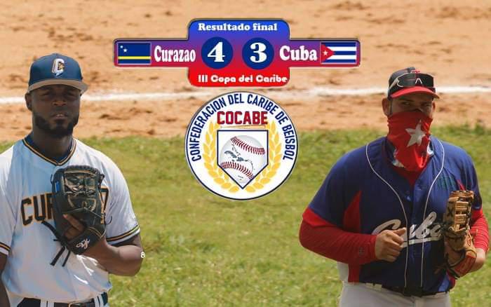 Cuba contra Curazao en la Copa del Caribe, uno de cada equipo