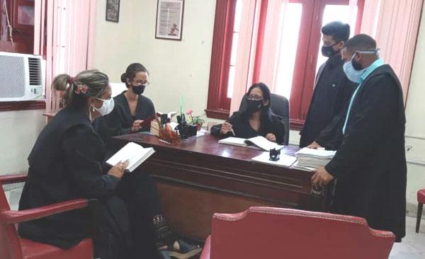 Lesly Vidal Álvarez en el Tribunal