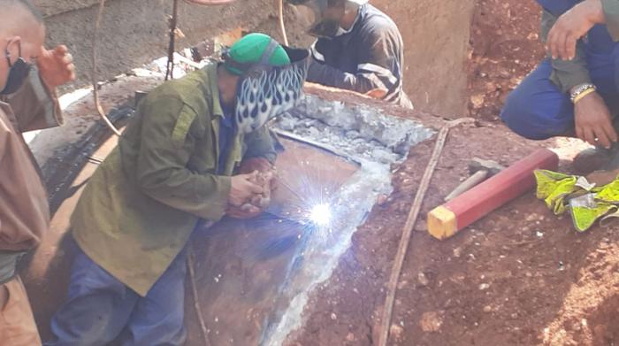 Informan nueva rotura que afecta fuente de abasto de Cuenca Sur 