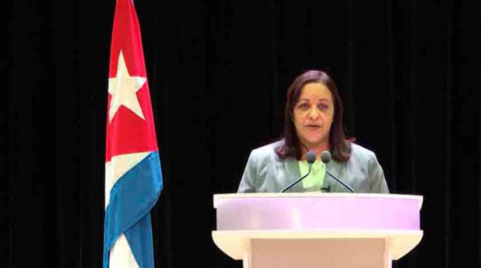 Mayra Arevich, ministra cubana de Comunicaciones