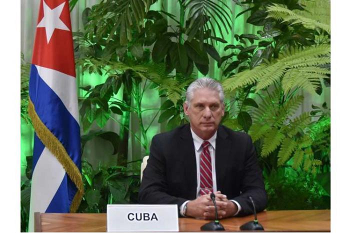 Denuncia Presidente cubano terrorismo sobre sede diplomática en el exterior