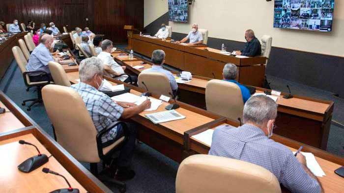 Reunión de este lunes del Grupo temporal de trabajo para la prevención y control de la COVID-19