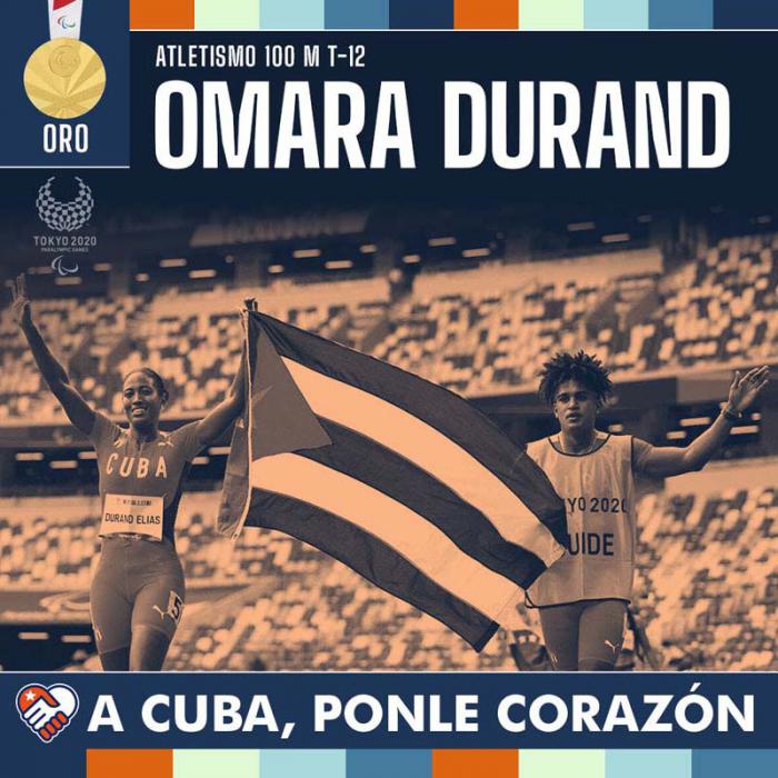 Díaz-Canel felicita a Omara Durand en Twitter por medalla en Juegos Paralímpicos