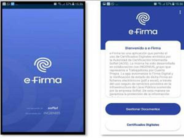 Aplicación E-Firma