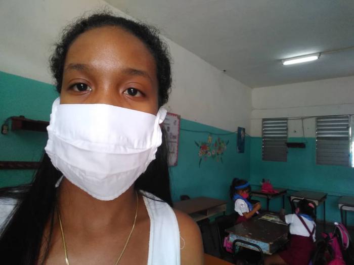 Samantha Triana Hitchman, estudiante de 3er. año de Pedagogía Psicología en la Universidad de Ciencias Pedagógicas Enrique José Varona, Facultad de Ciencias de la Educación.