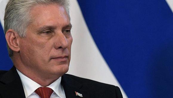 Presidente cubano Miguel Díaz-Canel