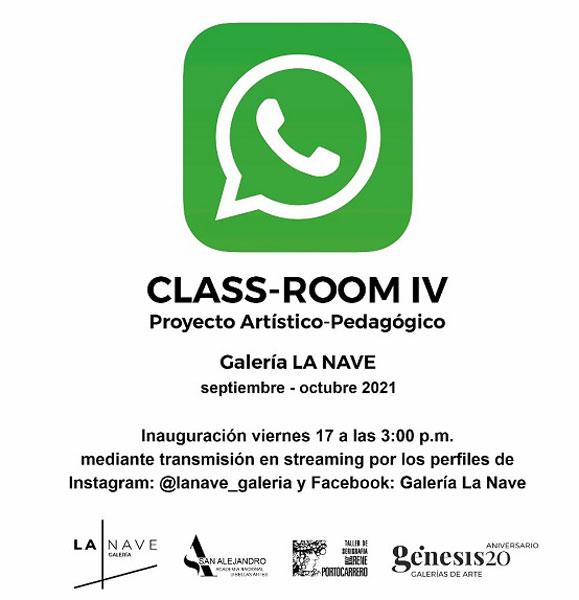 Cartel de exposición colectiva Class-Room IV