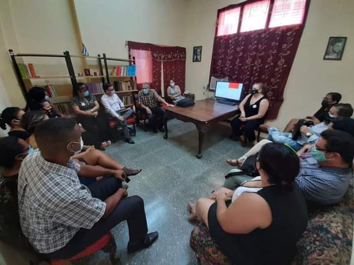 Encuentro en el Tribunal municipal de Plaza de la Revolución