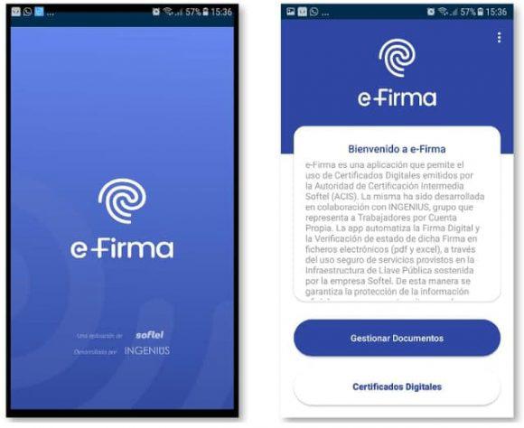 Aplicación E-Firma