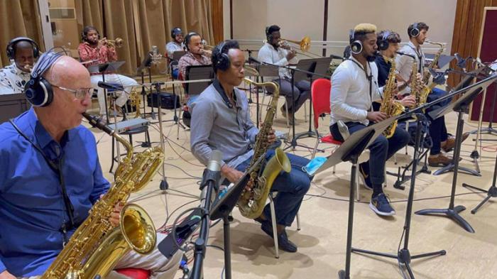 Ensayo del disco homenaje a Bola de Nieve